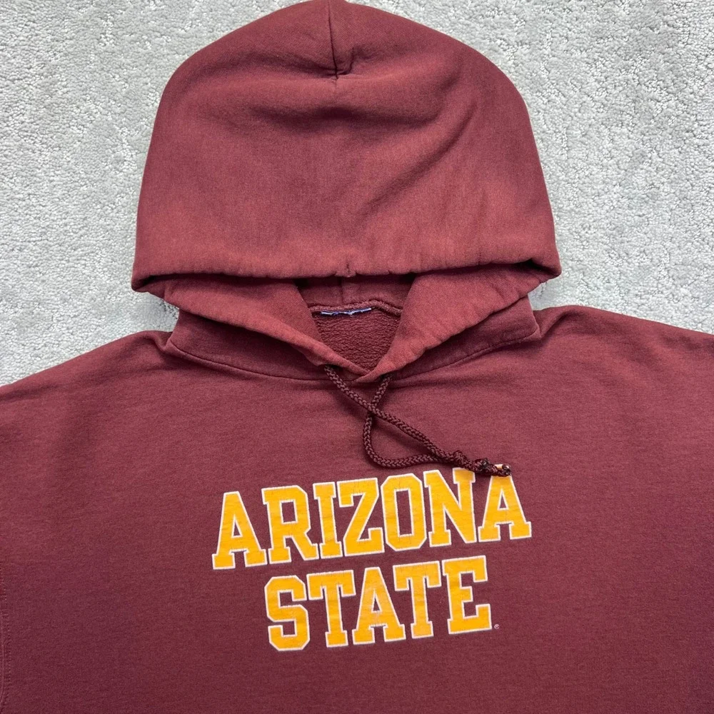 VINTAGE Y2k Champion Arizona State Hoodie Size Large? Sun Devils College NCAA - Picture 5 of 14